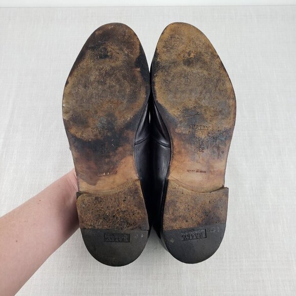 Bally Kiltie Loafers Brown Leather Classic Slip On Shoes Mens Size 9.5 EEE main image 11